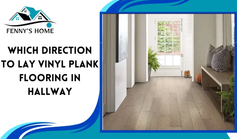 which direction to lay vinyl plank flooring in the hallway?